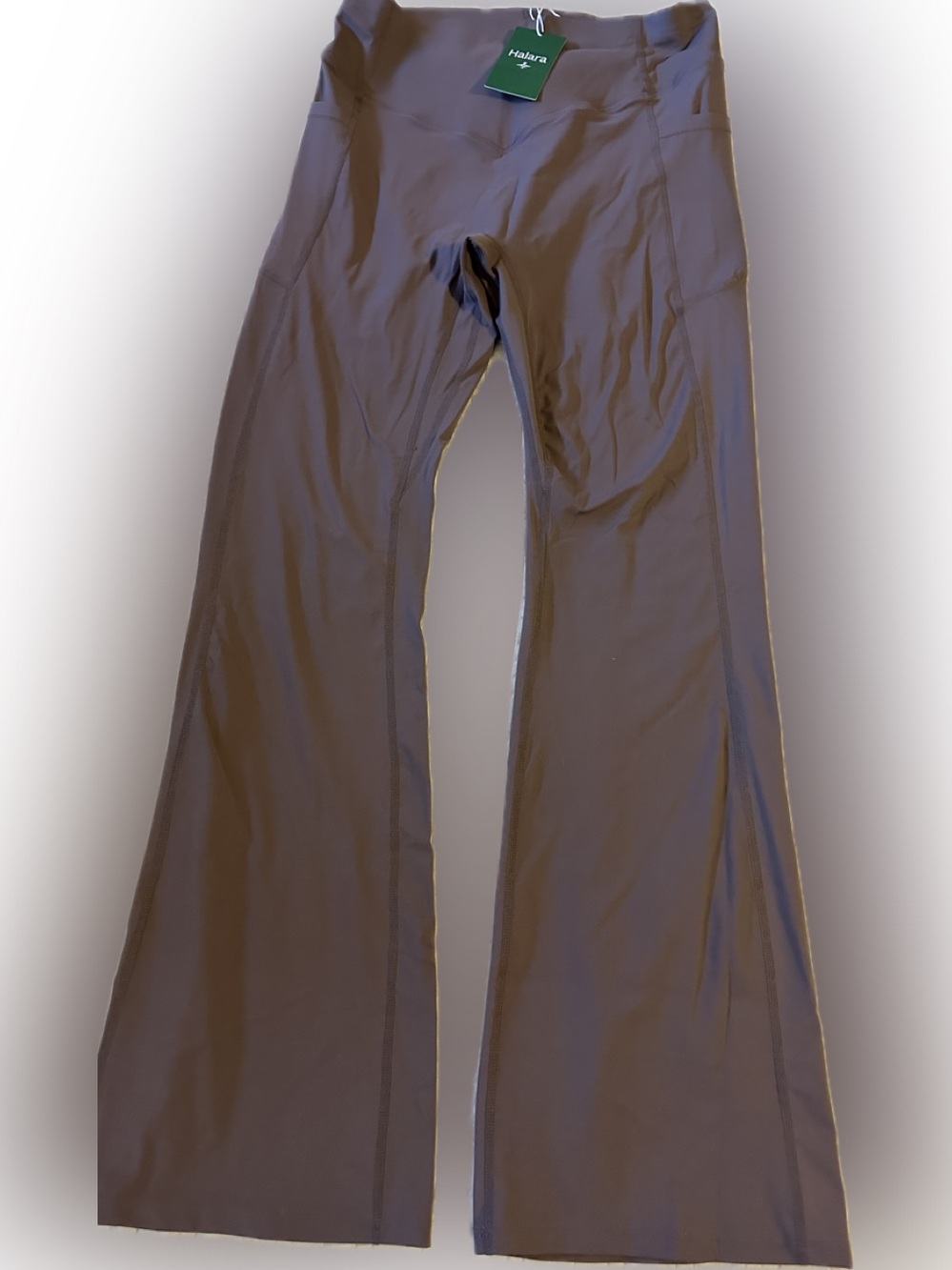 HALARA Brown Flare Leggings ex Tall  Medium NWT  butt crunch & lift